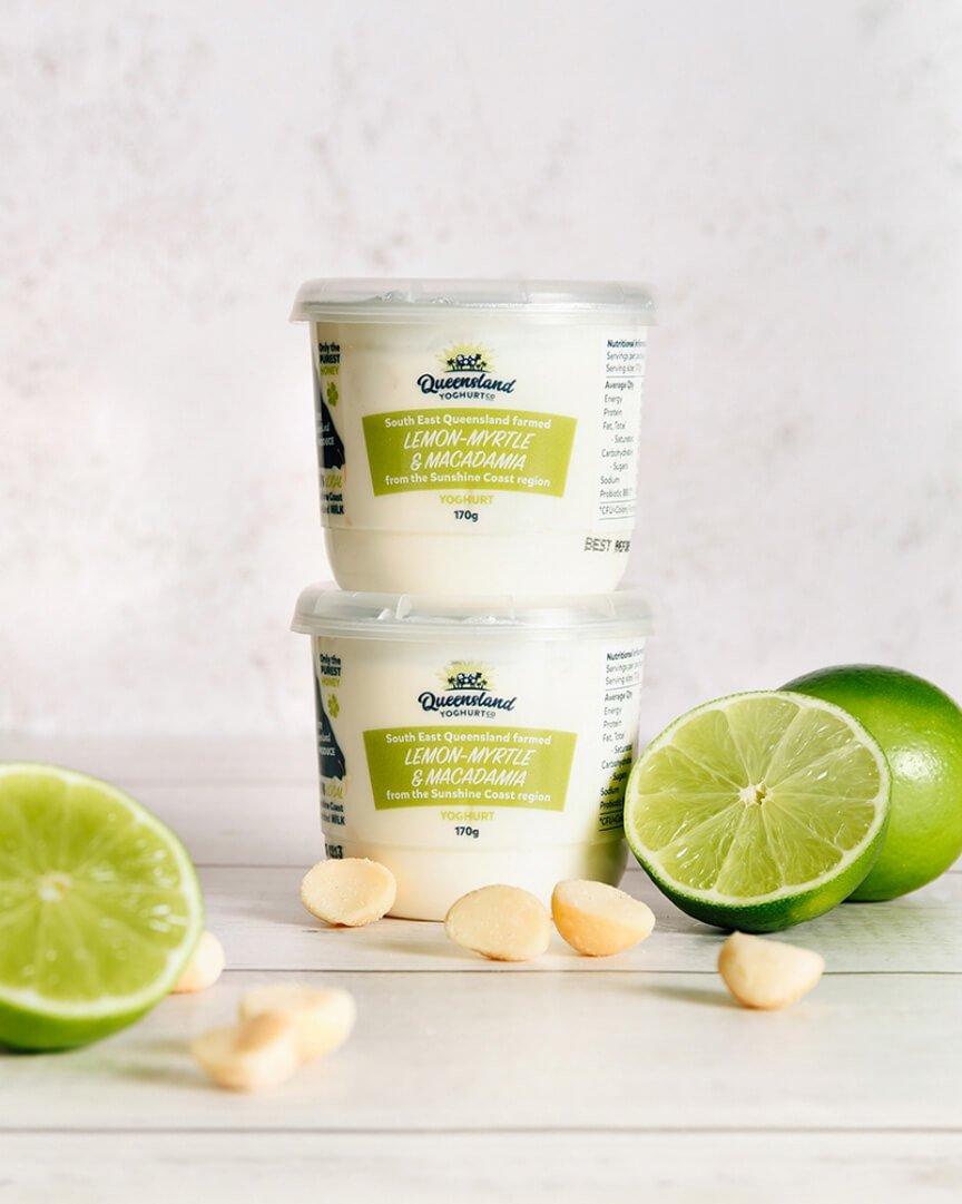 Queensland Yoghurts lemon and macadamia